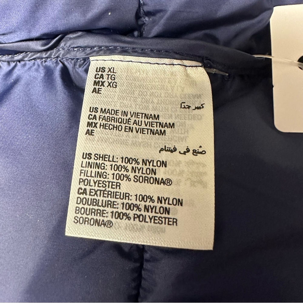 Charter Club puffer vest with hoodie marine blue - Picture 5 of 14